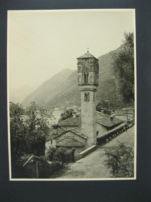 Lago di Como. Ossuccio e il campanile. Quattro fotografie originali